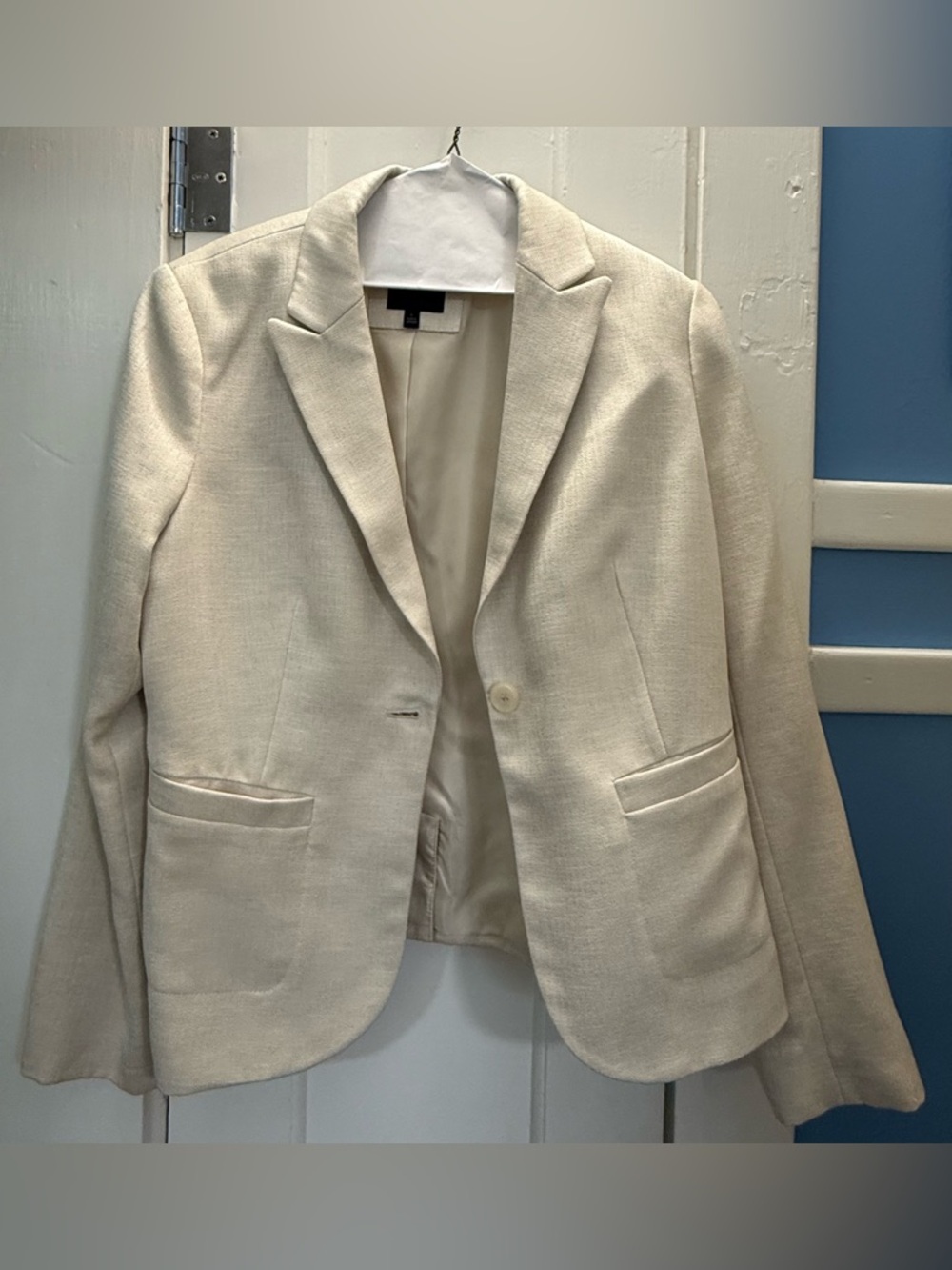 The Limited Cream Single-Button Tailored Blazer